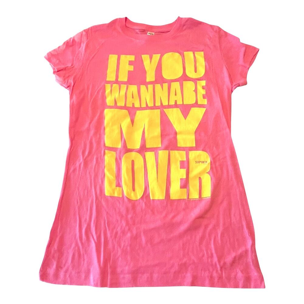 Spice Girls Graphic T SHIRT Youth LG TEE Girls You Wanna Be My Lover 100% Cotton